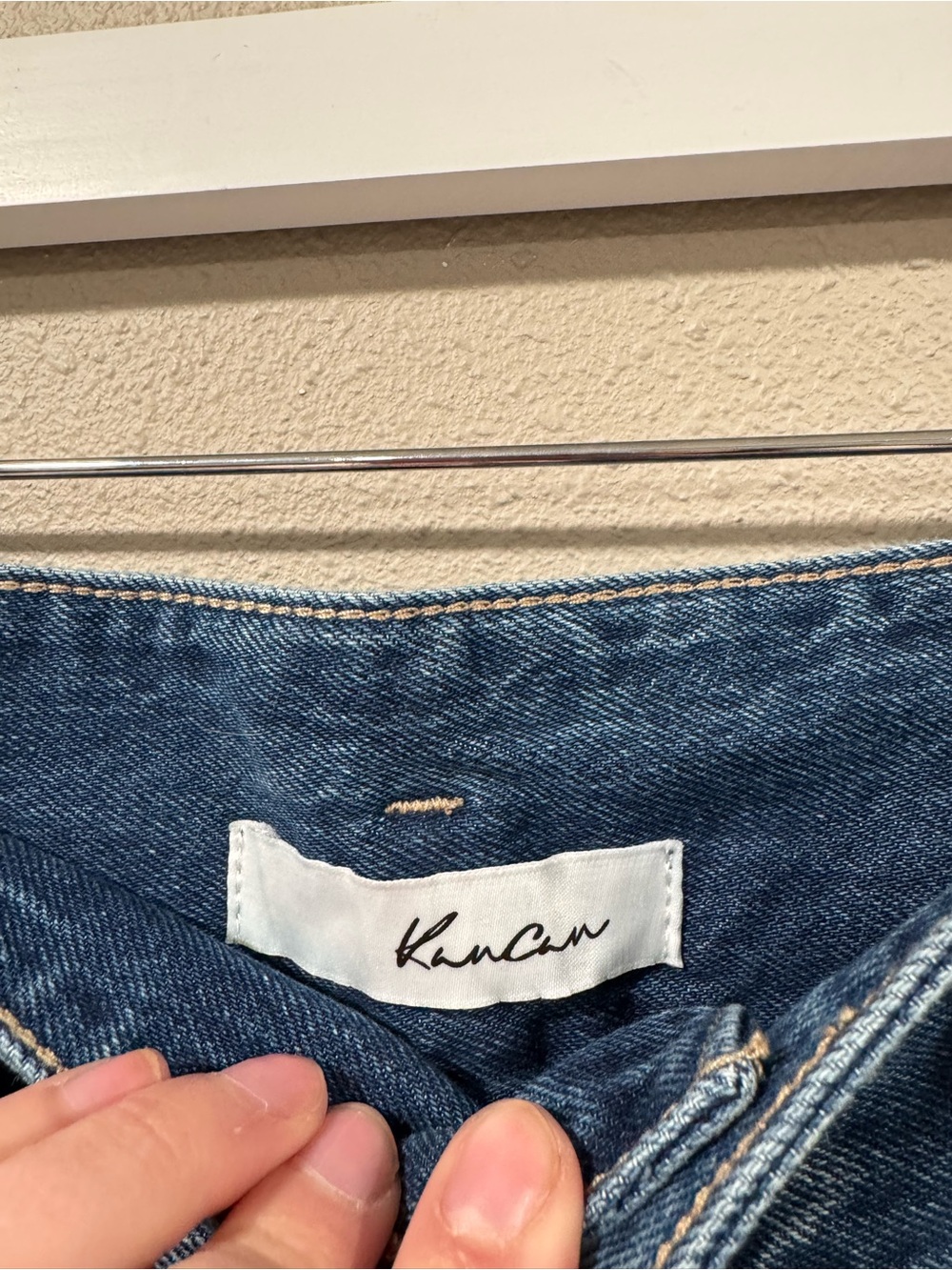 Kancan High-Waist Wide Leg Women’s Jeans in Blue - Picture 3 of 9